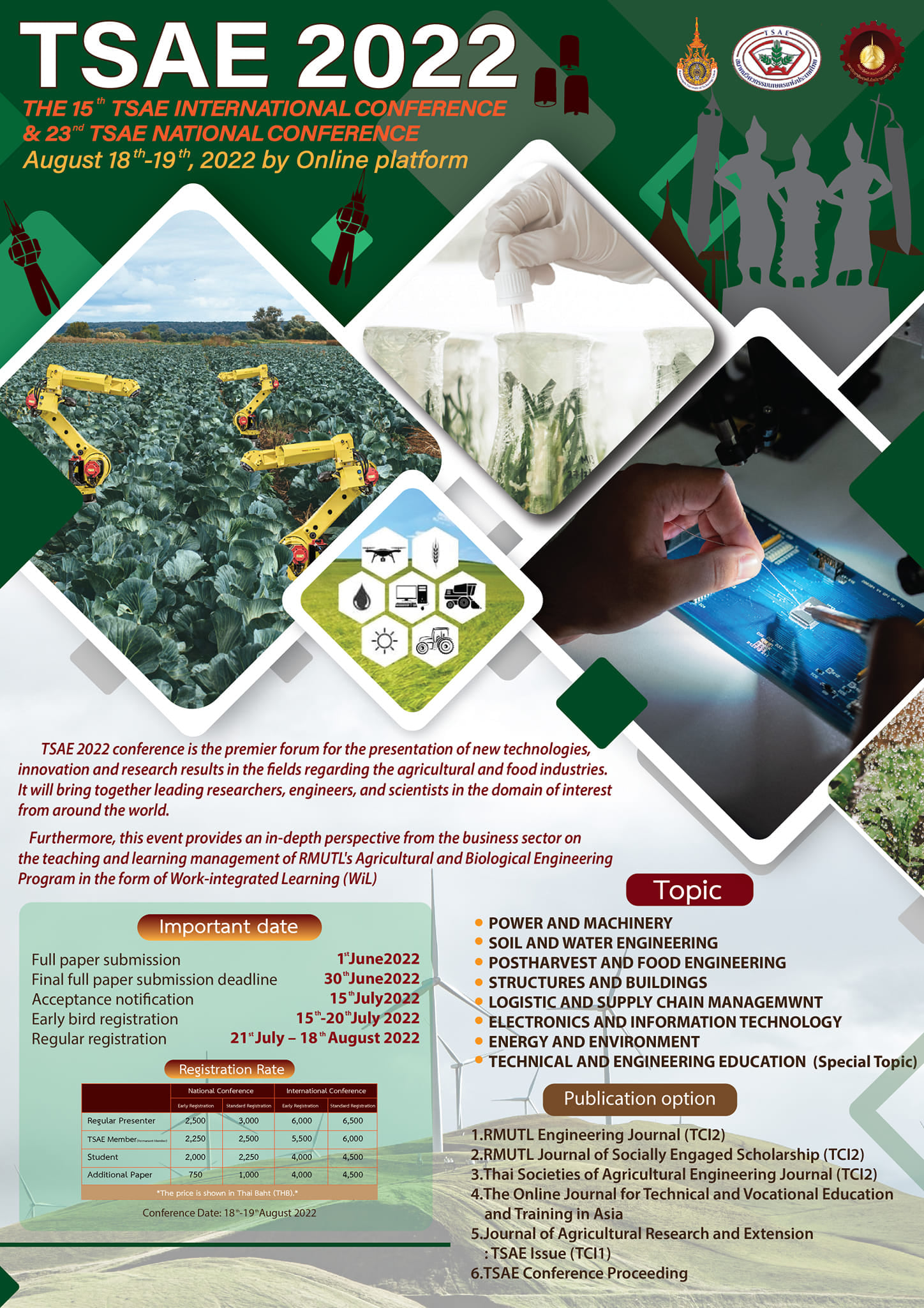 ขยายเวลารับบทความวิชาการ TSAE 2022 Conference