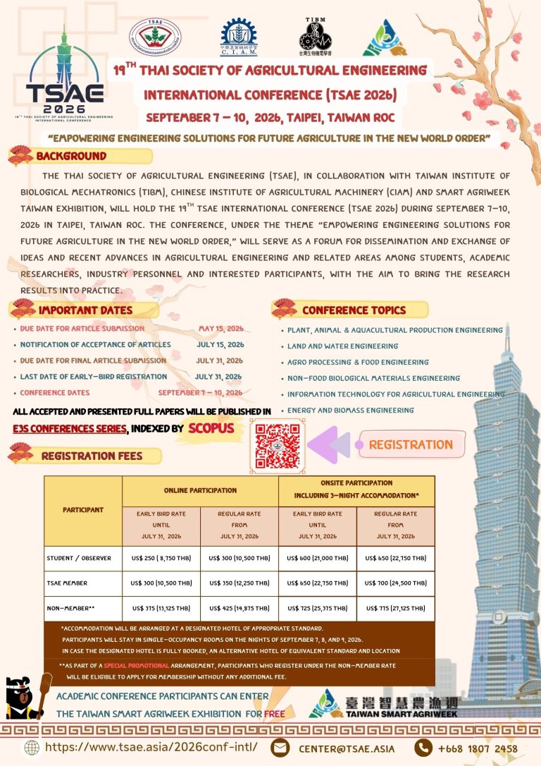 19th TSAE International Conference